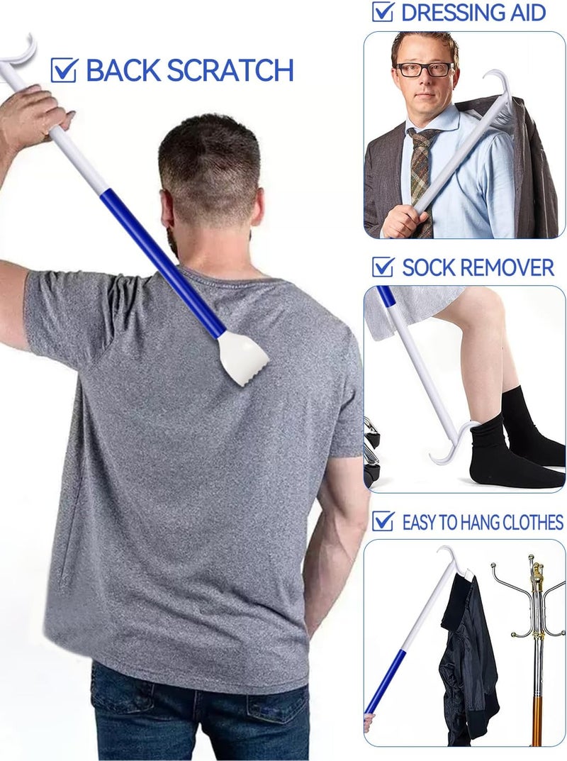MarginZen 35.5 Inch 3-in-1 Shoe Horn Long Handle for Seniors & Adults - Long Shoe Horn with Detachable Back Scratcher Sock Remover, Dressing Aid - Long Shoe Horn for Seniors - Travel-Friendly Design - Image 3